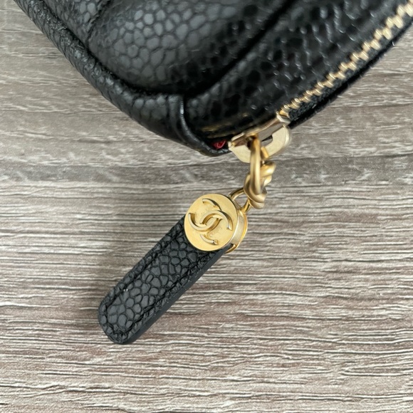 chanel wristlet diamond coin purse w strap - Picture 5 of 8